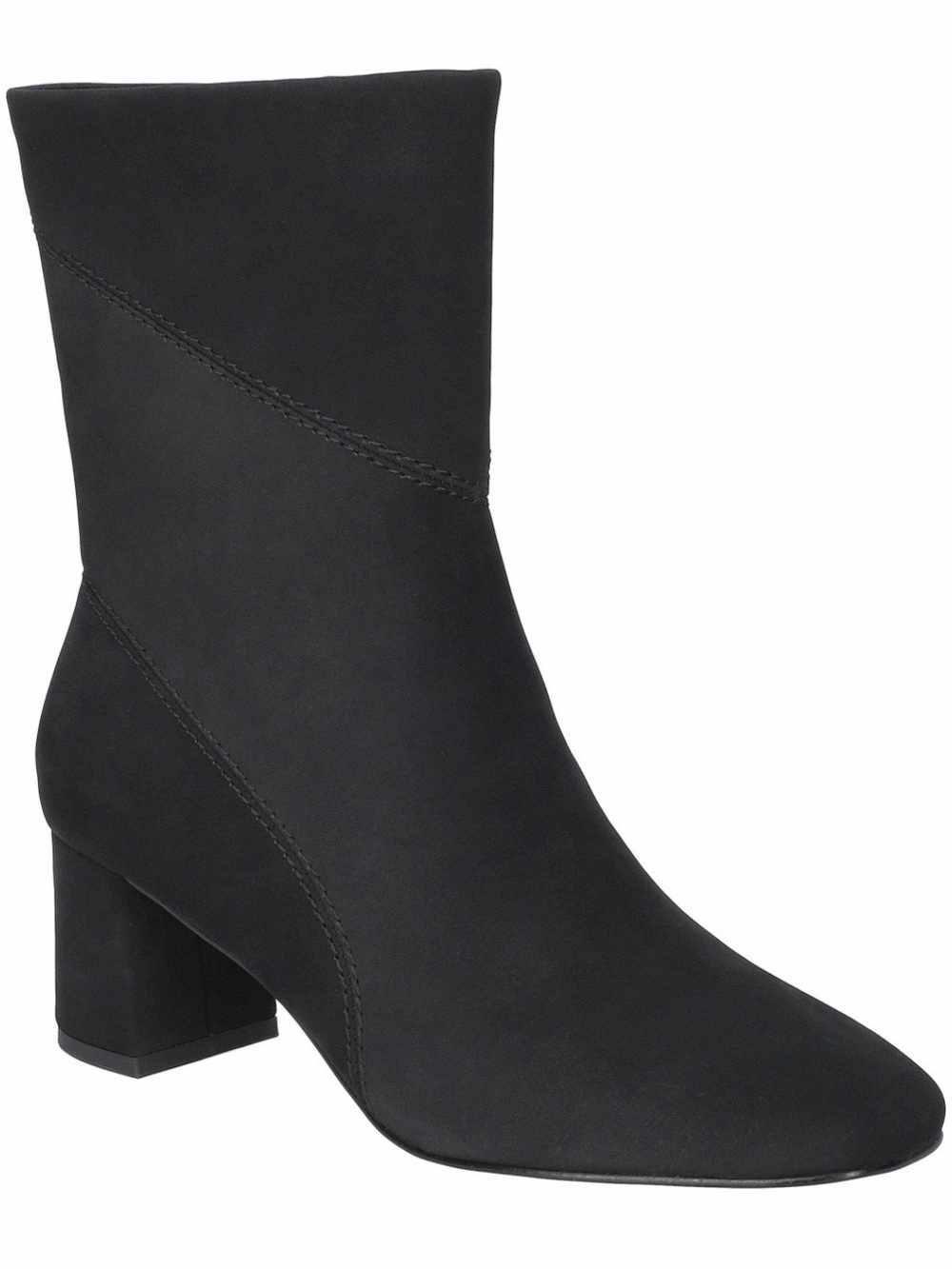 NWOB Bella Vita Classic Black Mid-Calf Block Heel Boots Size 10 Wide